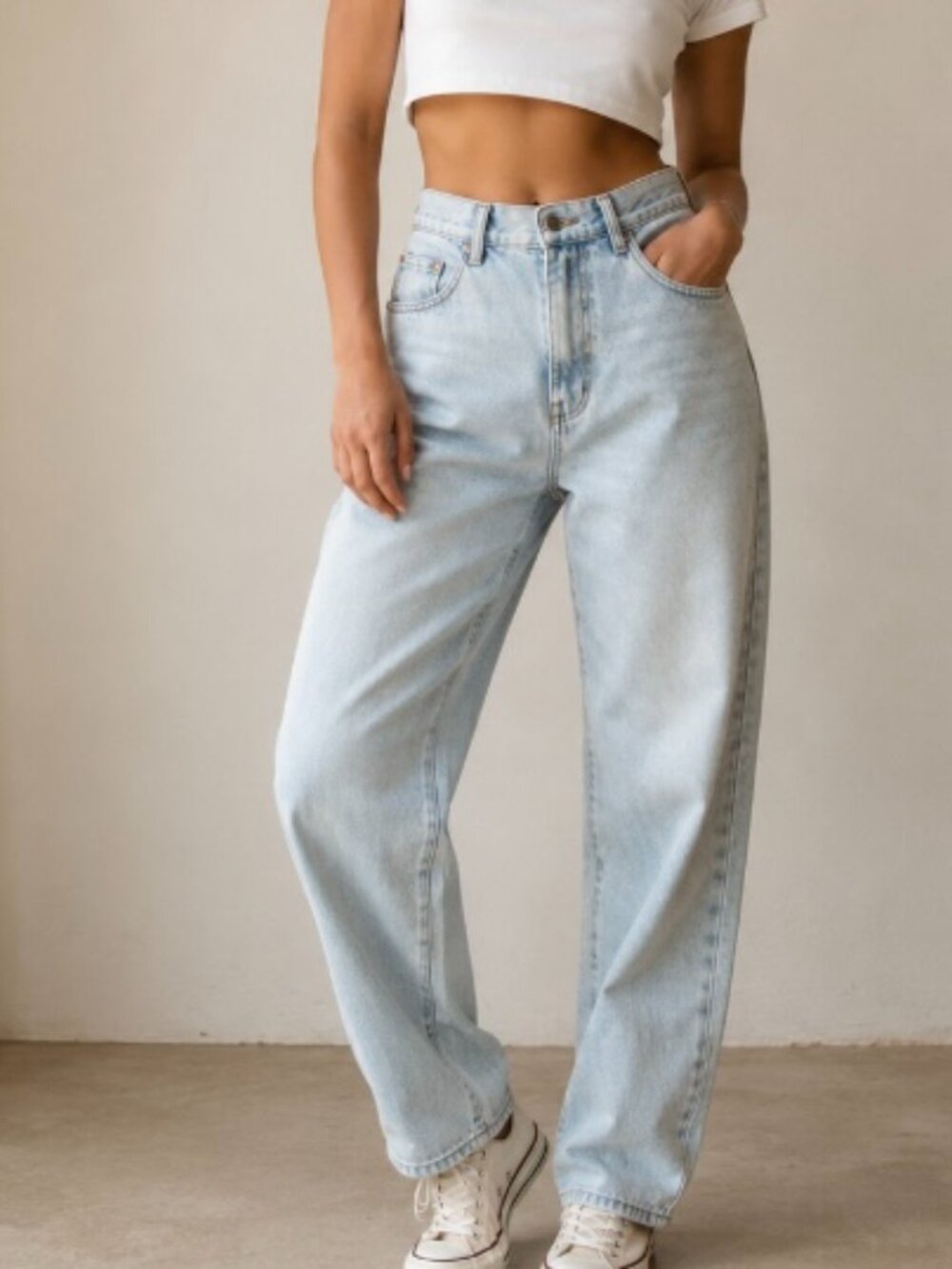 Steel jeans women's size 9 light wash denim wide leg vintage street wear